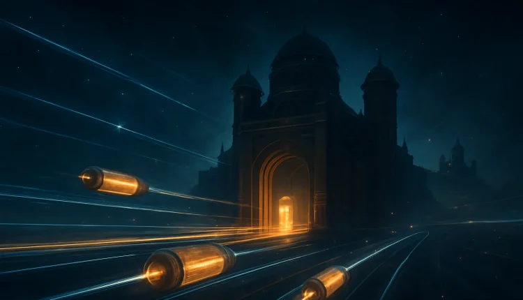 Year 4500 stable-value capsules move through two-way Stellar settlement lanes